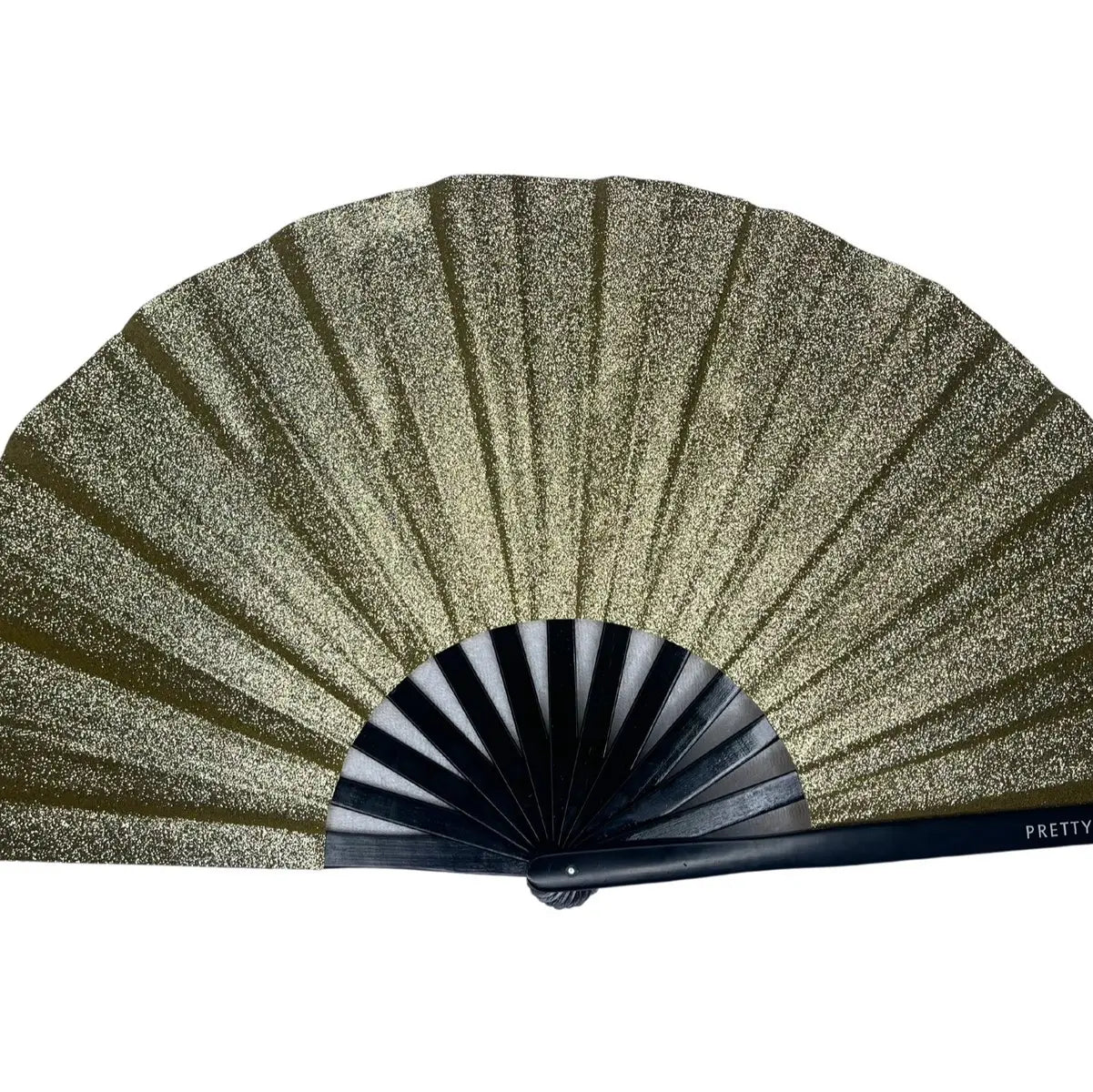 Foldable Gold Glitter Hand Fan