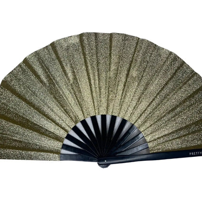Foldable Gold Glitter Hand Fan